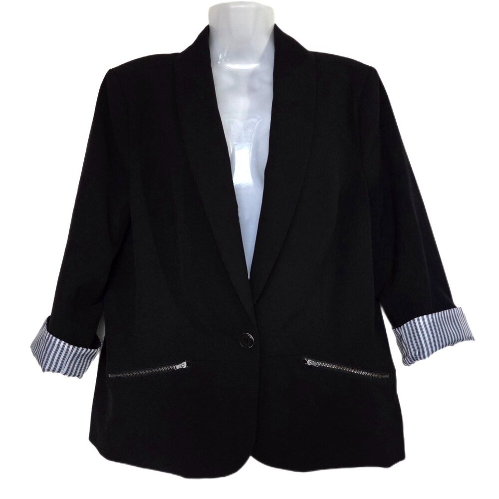 Reitmans Career Blazer with Stripes Size 13
